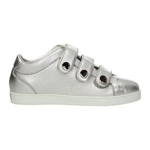 Jimmy Choo Silver Sneakers
